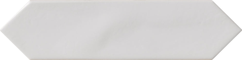 Crayons Bianco Matt Elongated Hexagon Tiles 75x300mm