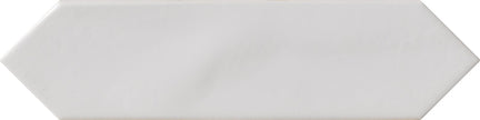 Crayons Bianco Matt Elongated Hexagon Tiles 75x300mm