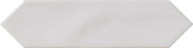 Crayons Bianco Matt Elongated Hexagon Tiles 75x300mm
