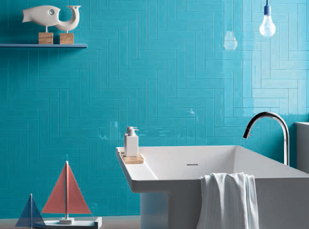 Slash Turquoise Subway Tiles
