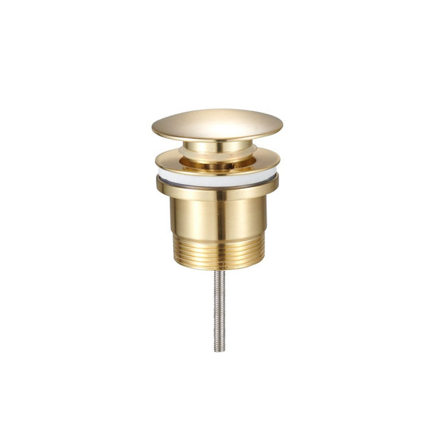 Zenmo Universal Pop Up Plug Waste in Brushed Brass