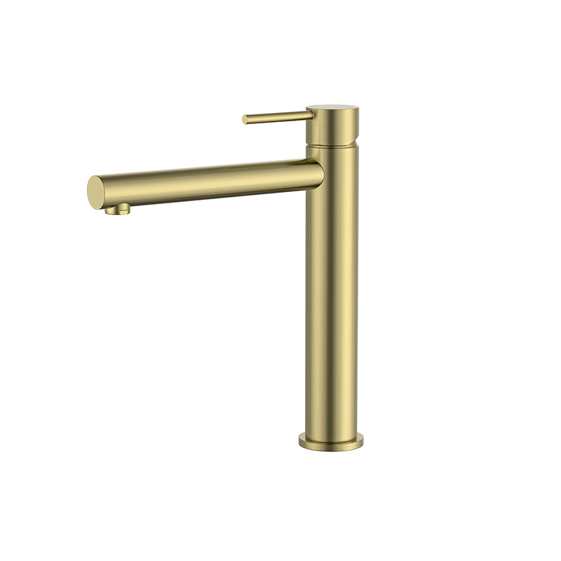 Zenmo Jess Tower Basin Mixer in Brushed Brass