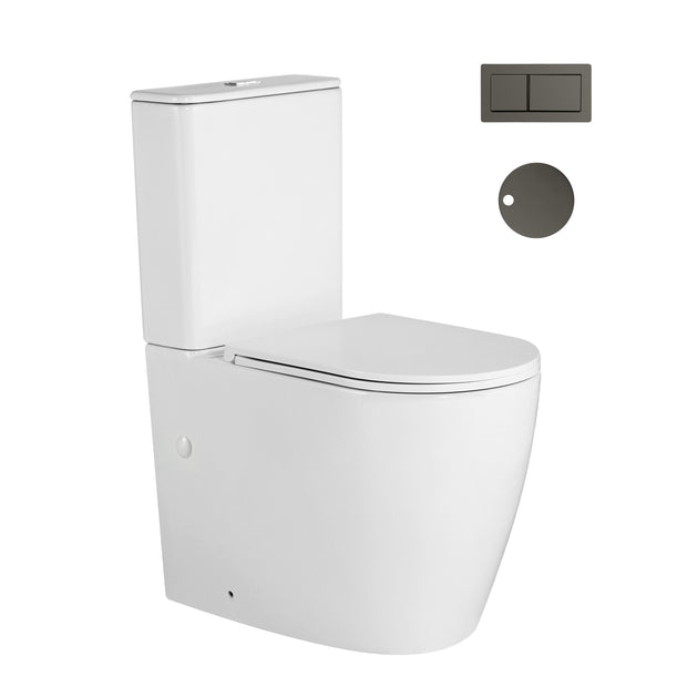 Zenmo Zenmo Toilet Suite in Gun Metal