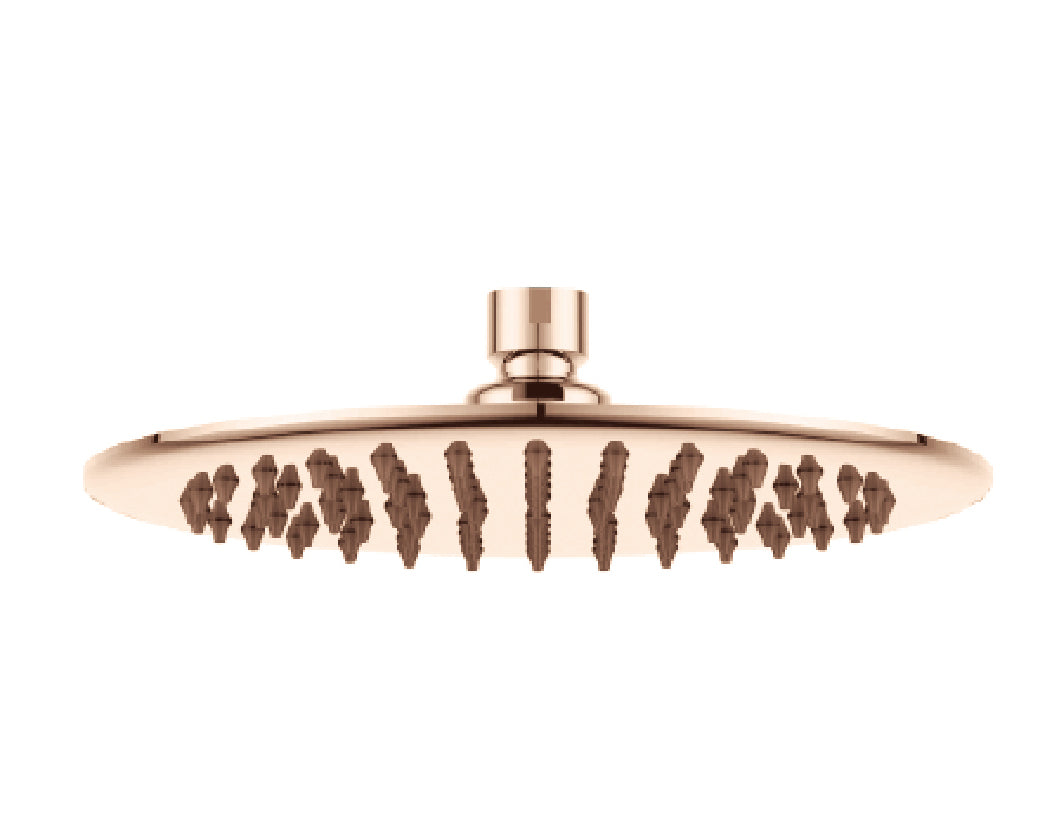 Zenmo Doccia 250mm Round Shower Head in Champagne Copper