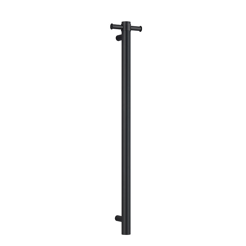 Zenmo Single Bar Heated Towel Rail in Matte Black