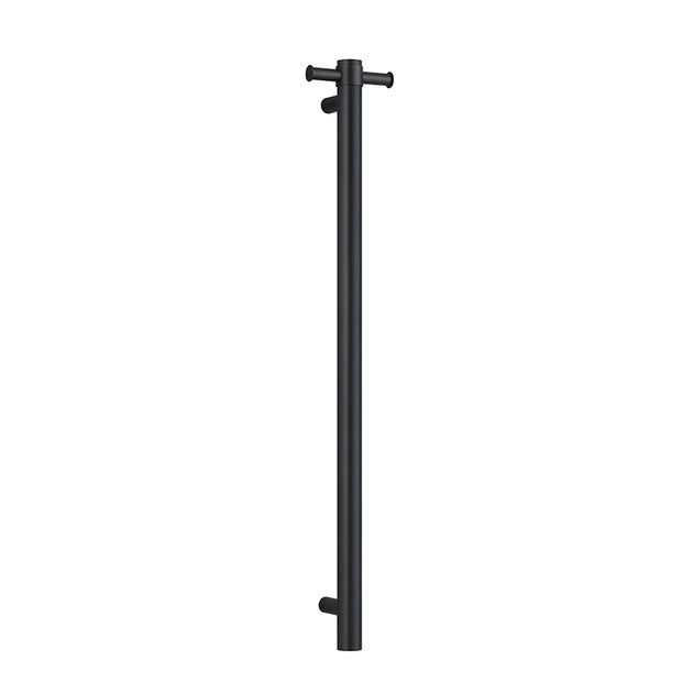 Zenmo Single Bar Heated Towel Rail in Matte Black