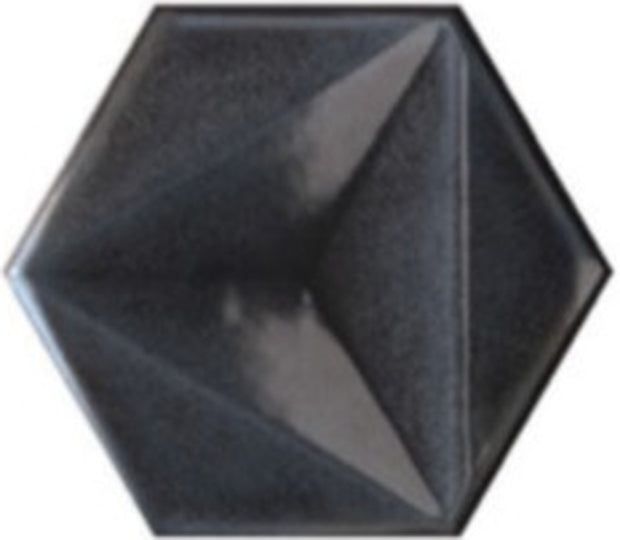 Chroma Grafite 3D Hexagon Tiles 150x173mm
