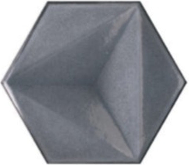 Chroma Grigio 3D Hexagon Tiles 150x173mm