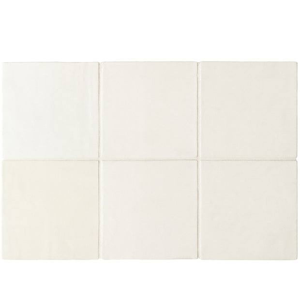 Coastal Blanc Matt Ceramic Tiles 132x132mm tile