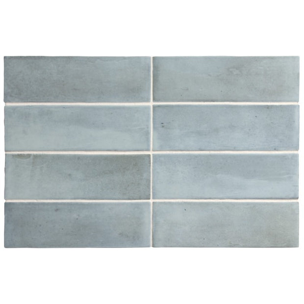 Coco Blue Grass Matt Porcelain Subway Tiles tile