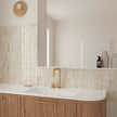 Coco Canvas Gloss Porcelain Subway Tiles in a room setting