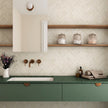 Coco Canvas Matt Porcelain Subway Tiles in a room setting