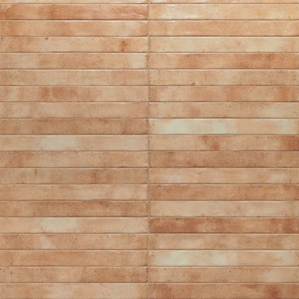 Colors Beige Gloss Porcelain Subway Tiles in a room setting