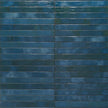 Colors Blue Gloss Porcelain Subway Tiles in a room setting