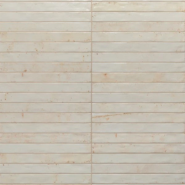 Colors Ivory Gloss Porcelain Subway Tiles in a room setting