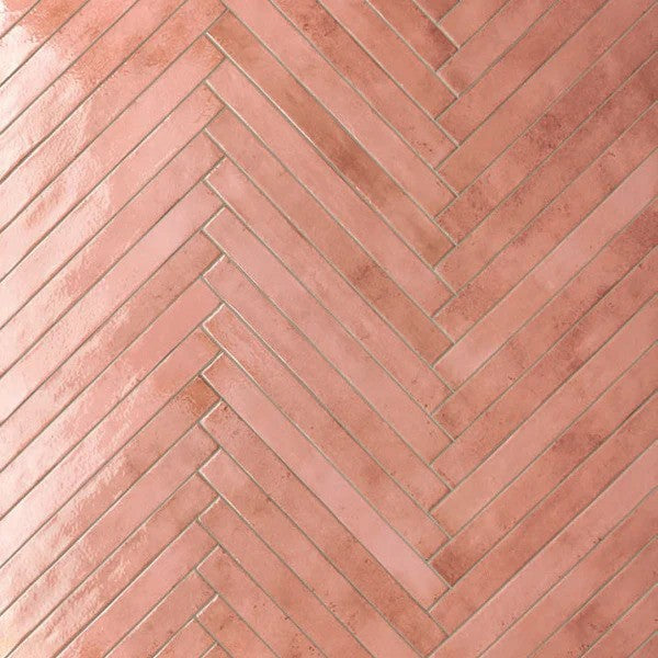 Colors Salmon Gloss Porcelain Subway Tiles tile