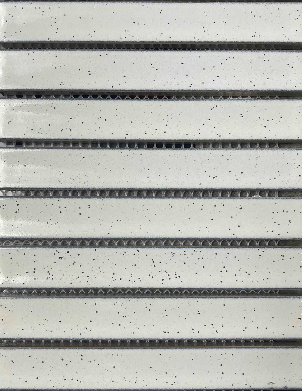 Concave Ice Gloss Porcelain Mosaic in a room setting