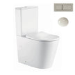 Zenmo Milan Toilet Suite in Brushed Nickel
