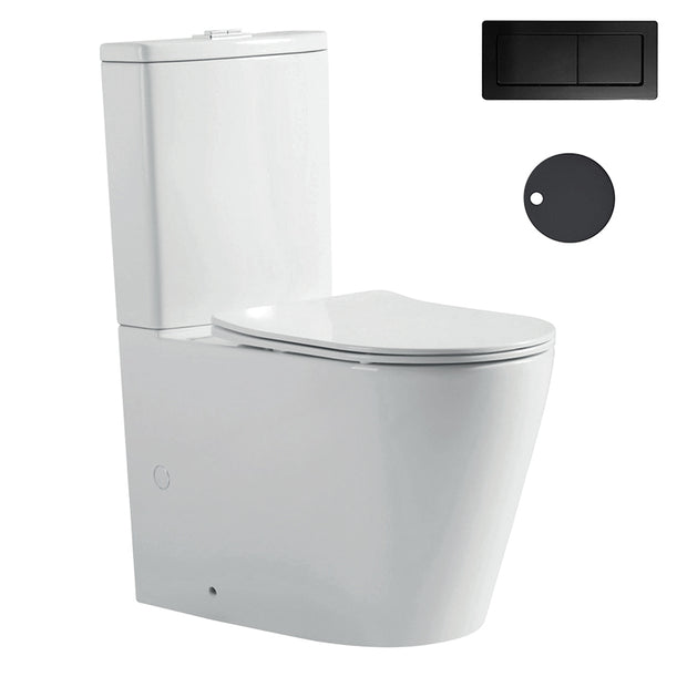 Zenmo Exon Toilet Suite in Matte Black