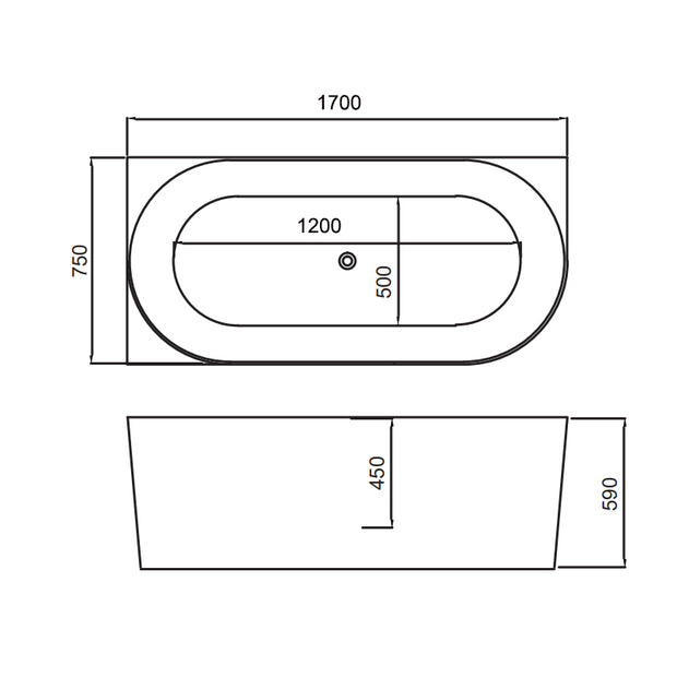 Zenmo Piaza Left Hand Freestanding Bath in Gloss White