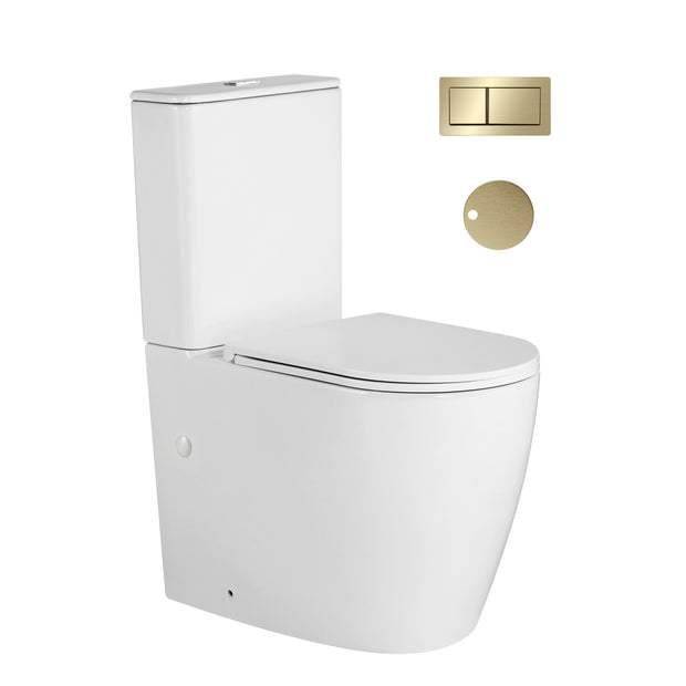 Zenmo Zenmo Toilet Suite in Brushed Brass