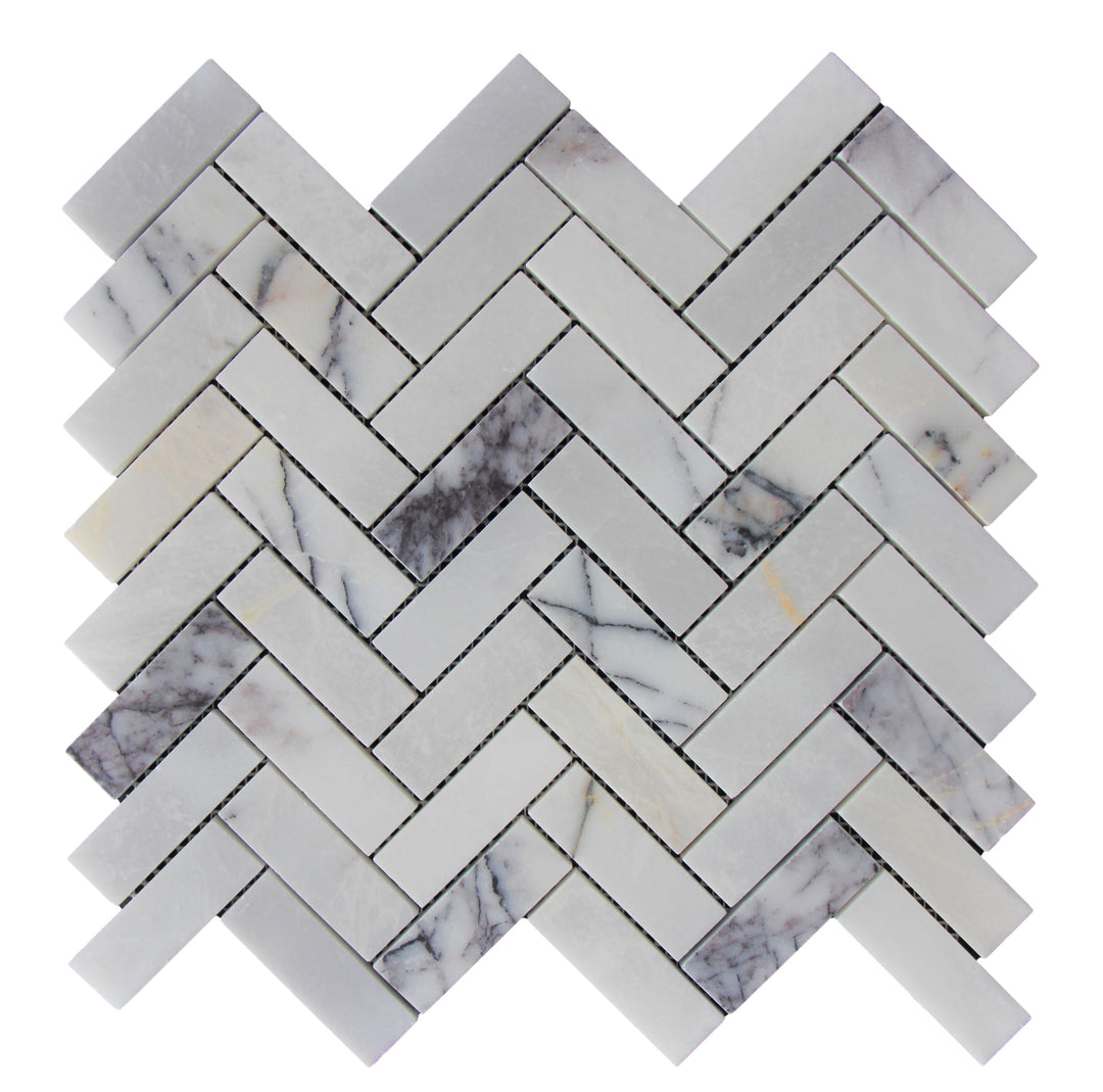 HERRINGBONE NEW YORK HONED CHIP SIZE 25X75X10MM SHEET SIZE 325X305X10 - 72HERNYH -01