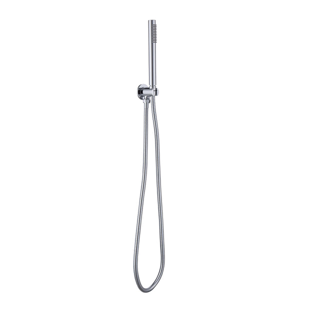 Zenmo Rainjet Hand Shower on Bracket with Metal Hose in Chrome