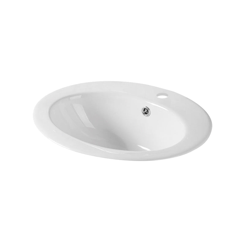 Zenmo Victoria-II Inset Basin in Gloss White