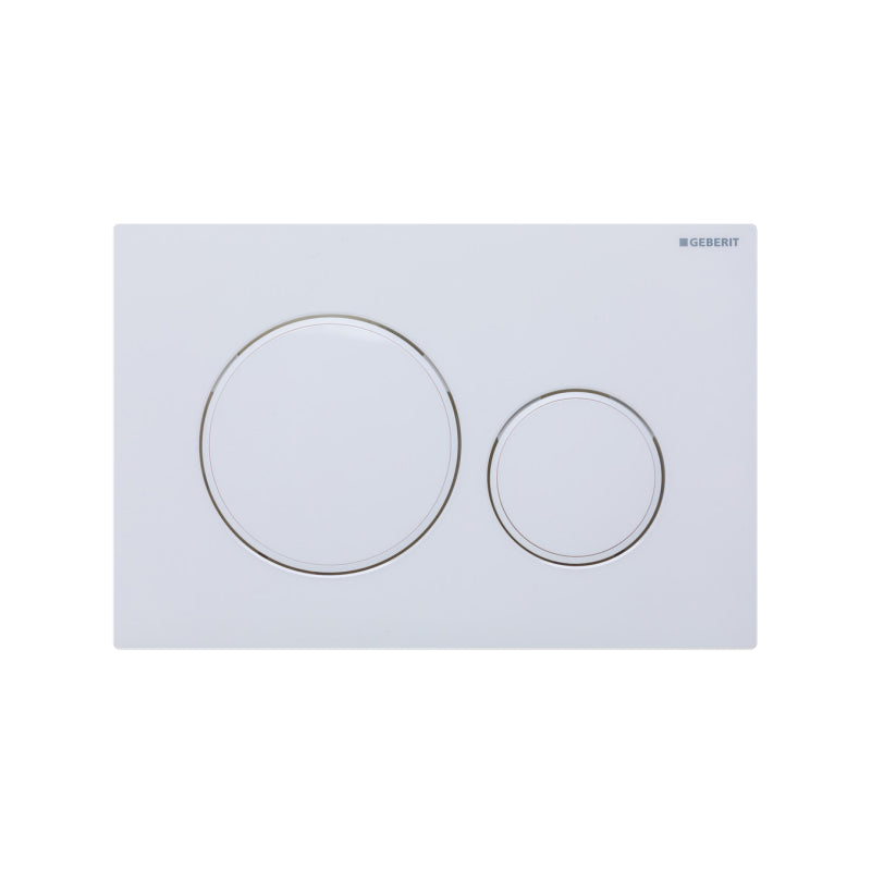 Zenmo Geberit Sigma8 Flush Button in Gloss White