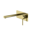Zenmo Jess Bath Mixer Set with Straight Spout in Brushed Brass