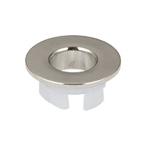 Zenmo Basin Overflow Rings in Brushed Nickel