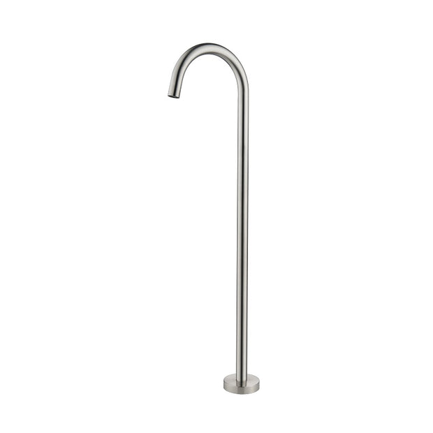 Zenmo Jess Floor Standing Bath Filler in Brushed Nickel