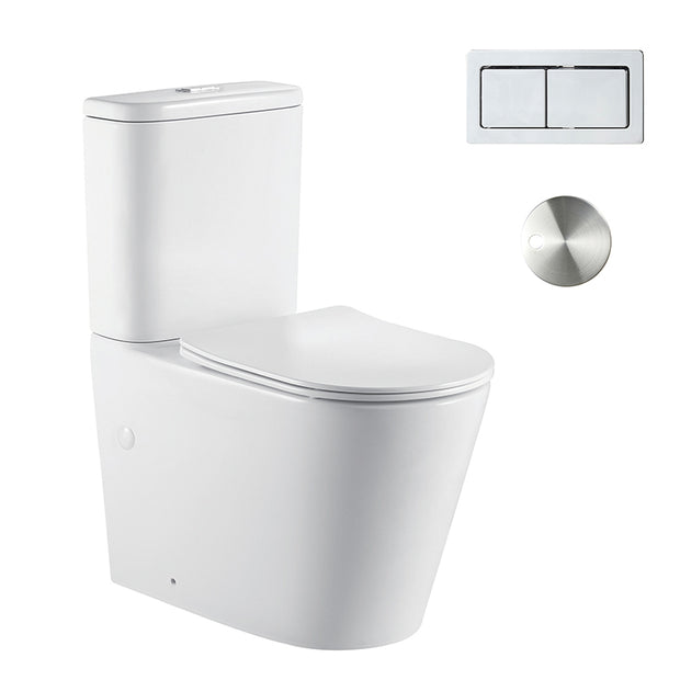 Zenmo Jamie-II Toilet Suite in Chrome
