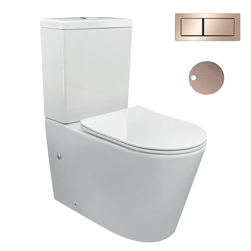 Zenmo Jess-II Toilet Suite in Champagne Copper