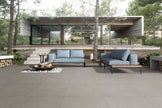 Element Grey Matt Concrete Look Porcelain Tiles 300x600mm in a room setting
