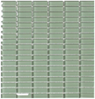 Classic Water Green Crystal Glass Mosaic 15x50mm tile