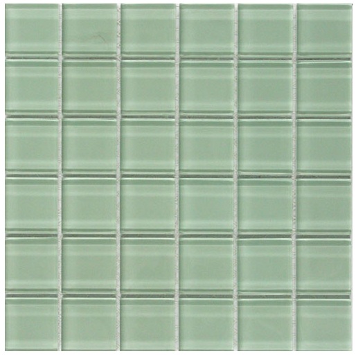 Classic Water Green Crystal Glass Mosaic 50x50mm tile