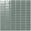 Classic Pale Blue Crystal Glass Mosaic 15x50mm tile