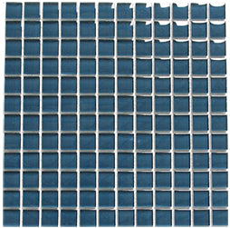 Classic Blue Crystal Glass Mosaic 25x25mm (ES18-25) tile