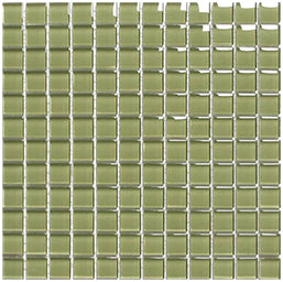 Classic Olive Crystal Glass Mosaic tile