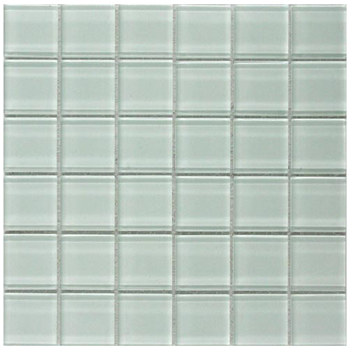 Classic White Crystal Glass Mosaic 50x50mm tile