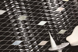 Passion Nero 3D Crystal Glass Mosaic in a room setting