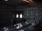 Watercube Nero 3D Crystal Glass Mosaic in a room setting