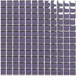 Classic Grey Crystal Glass Mosaic 25x25mm (ES41-25) tile
