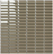 Classic Rawsilk Crystal Glass Mosaic 15x50mm tile