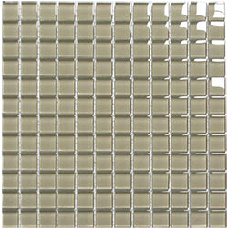 Classic Rawsilk Crystal Glass Mosaic 25x25mm tile