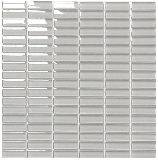 Classic Oxygen Crystal Glass Mosaic 15x50mm tile