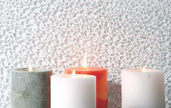 Raindrop Super White Crystal Glass Mosaic in a room setting