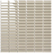 Classic Beige Crystal Glass Mosaic tile