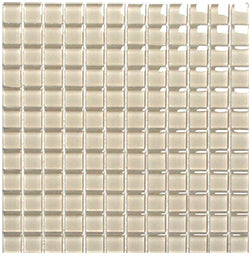 Classic Cream Crystal Glass Mosaic tile